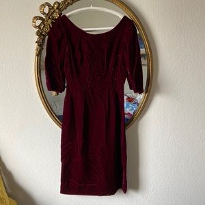 Gorgeous burgundy vintage pencil dress